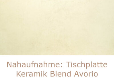 Nahaufnahme Tischplatte Blend Avorio