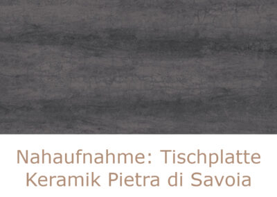 Nahaufnahme Tischplatte Pietra di Savoia